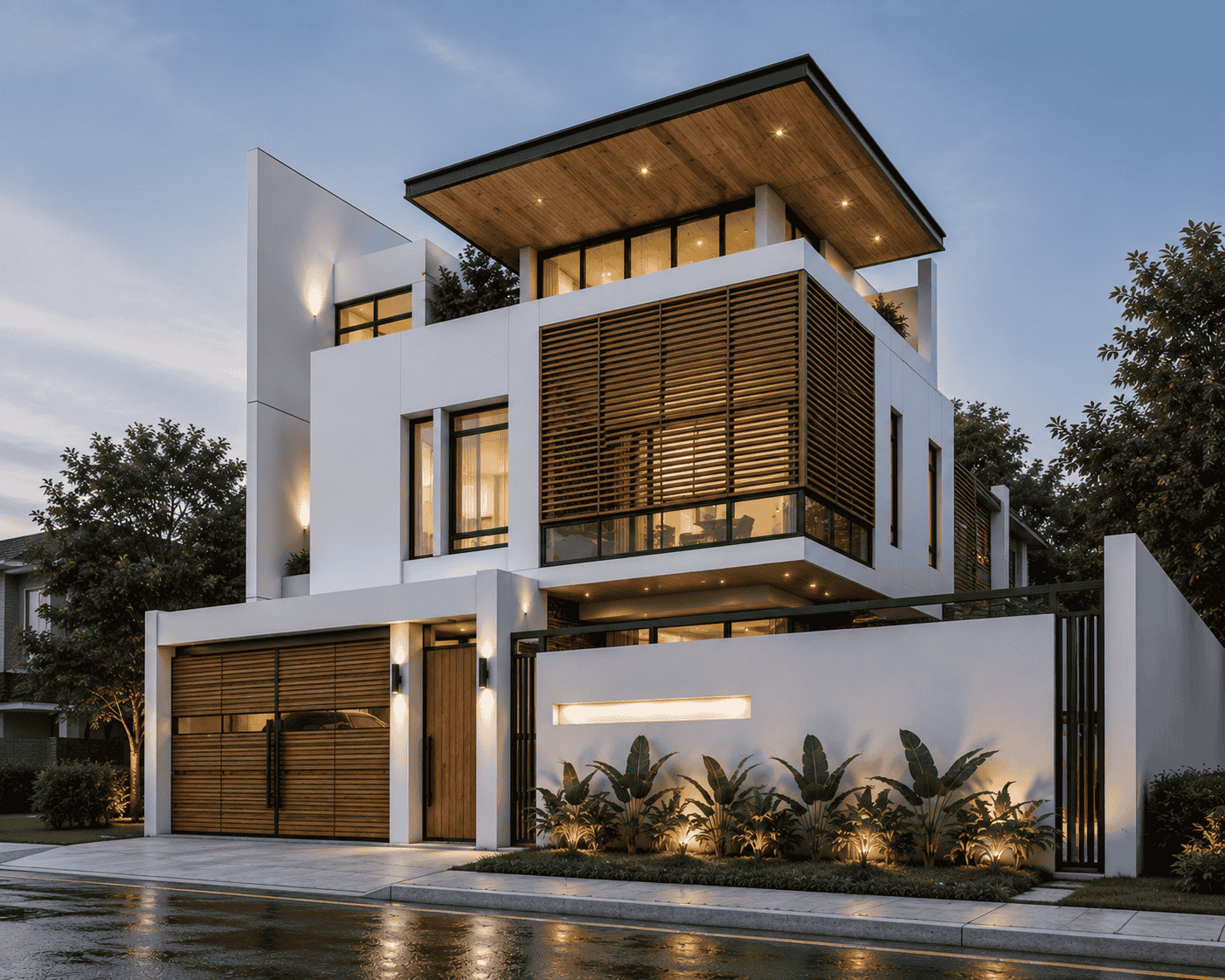 Desain rumah japandi natural zen