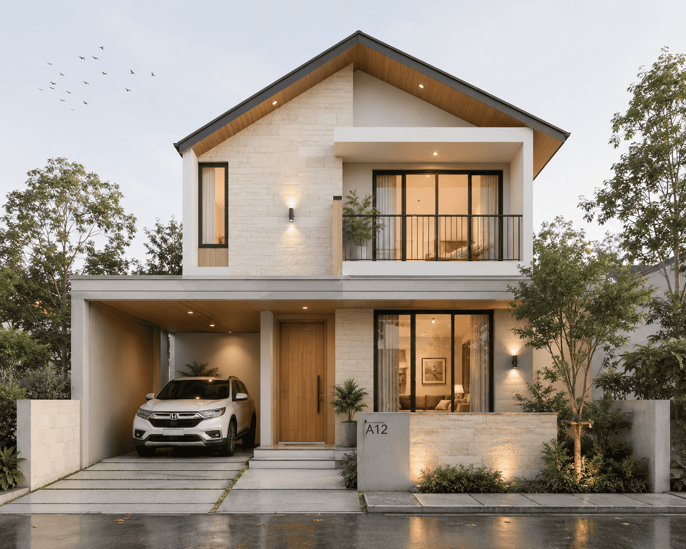 Desain rumah scandinavian estetik