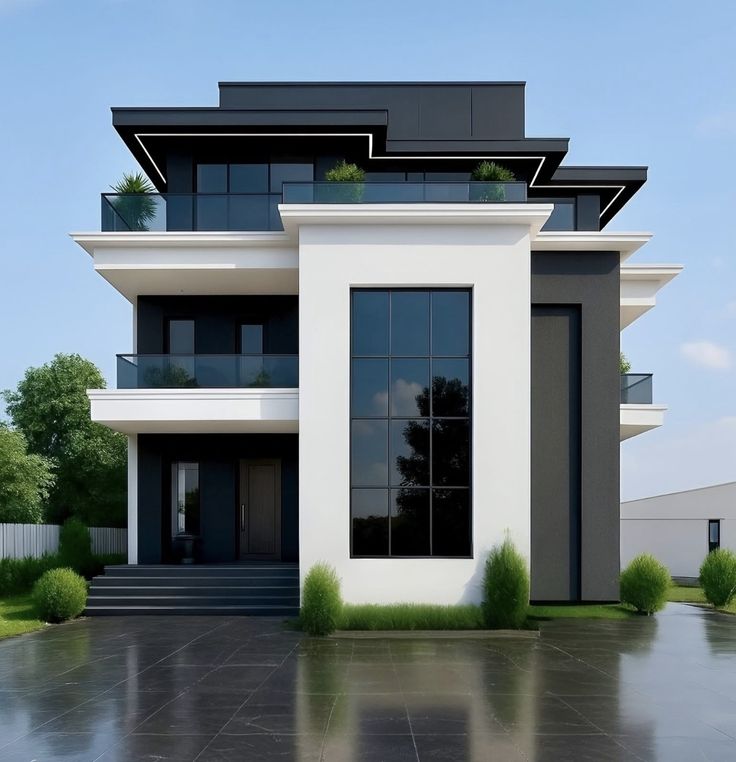Desain rumah modern minimalis 2 lantai karya arsitek