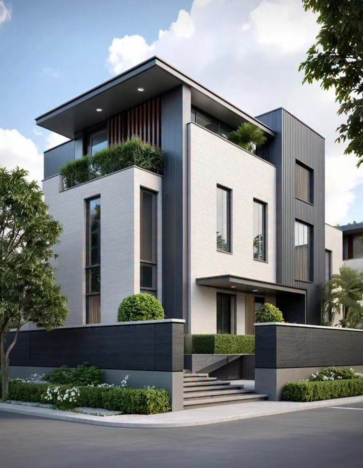 Desain rumah modern minimalis 2 lantai karya arsitek